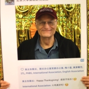 Professor Sargent at the photobooth