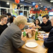 STL professors with students
